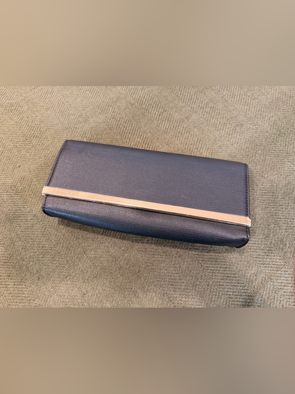 Summer & Rose Navy Clutch with Gold Accent
